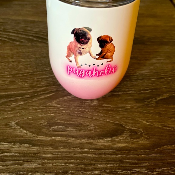 Personalized 12oz insulated wine tumbler. Can be personalized with an image/name - Picture 1 of 5